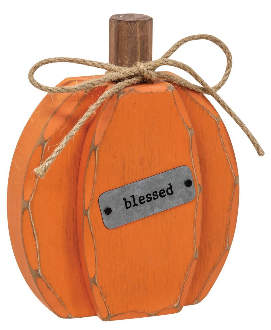 Chunky Fall Pumpkin Sitter