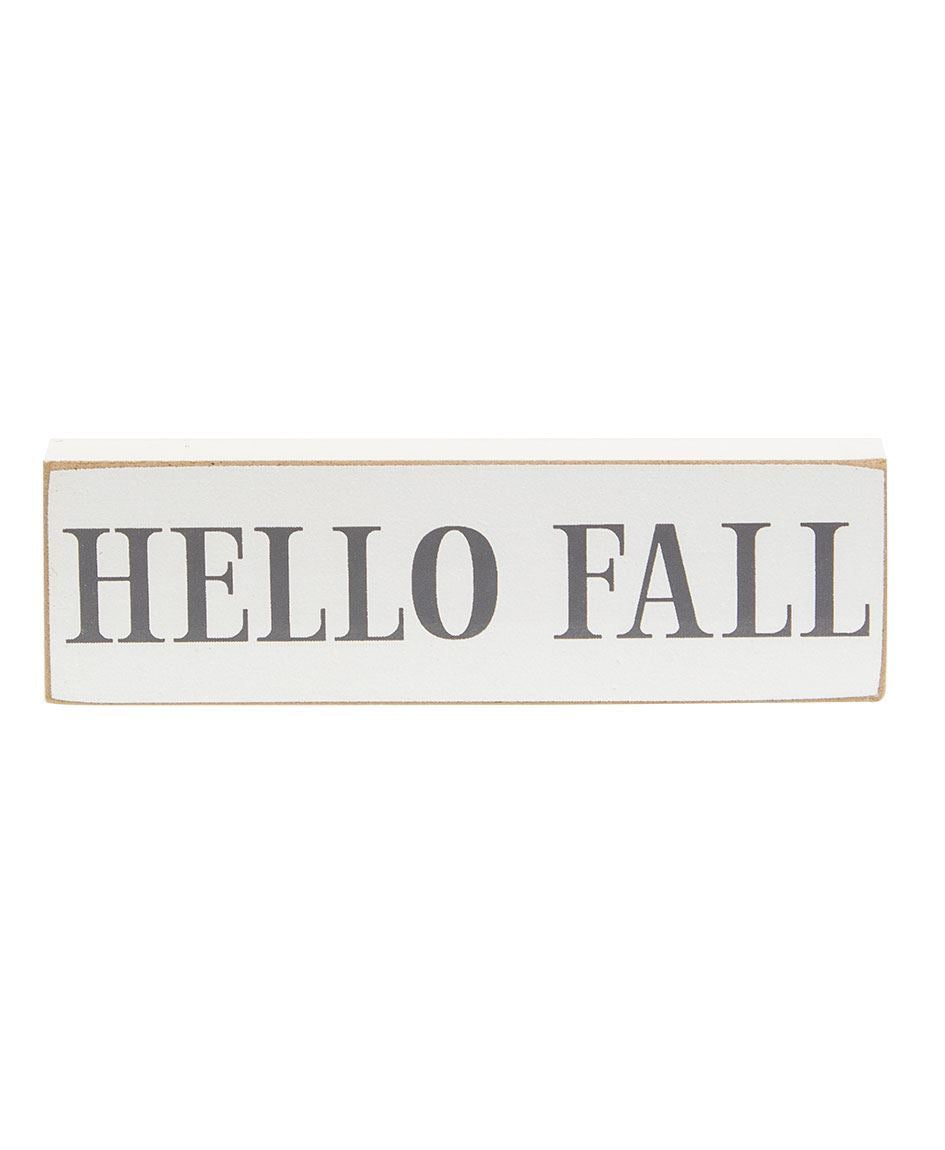 Hello Fall Decorative Blocks, 3 pc