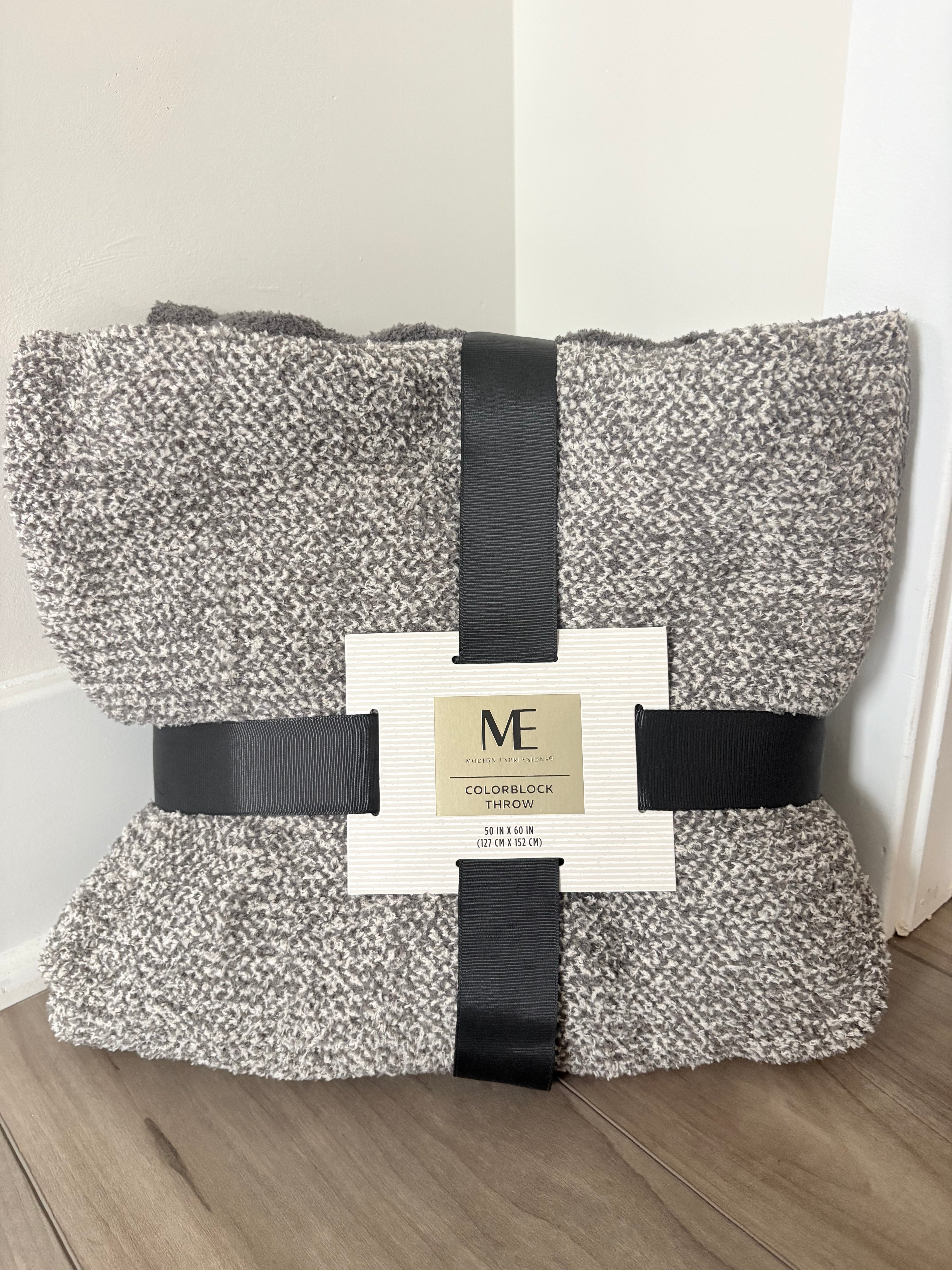 Color Block Throw Blanket